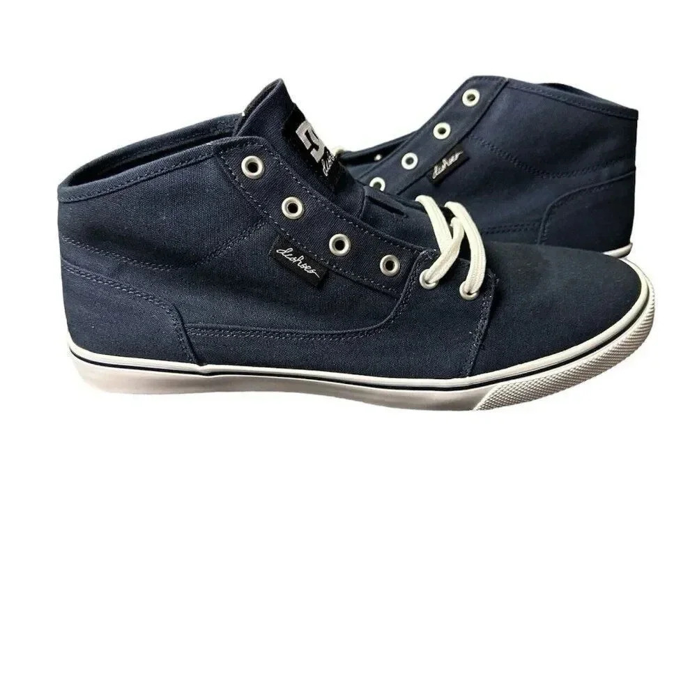 DC Bristol Mid Canvas Women's Casual Skate Shoe Blue Size 11 New